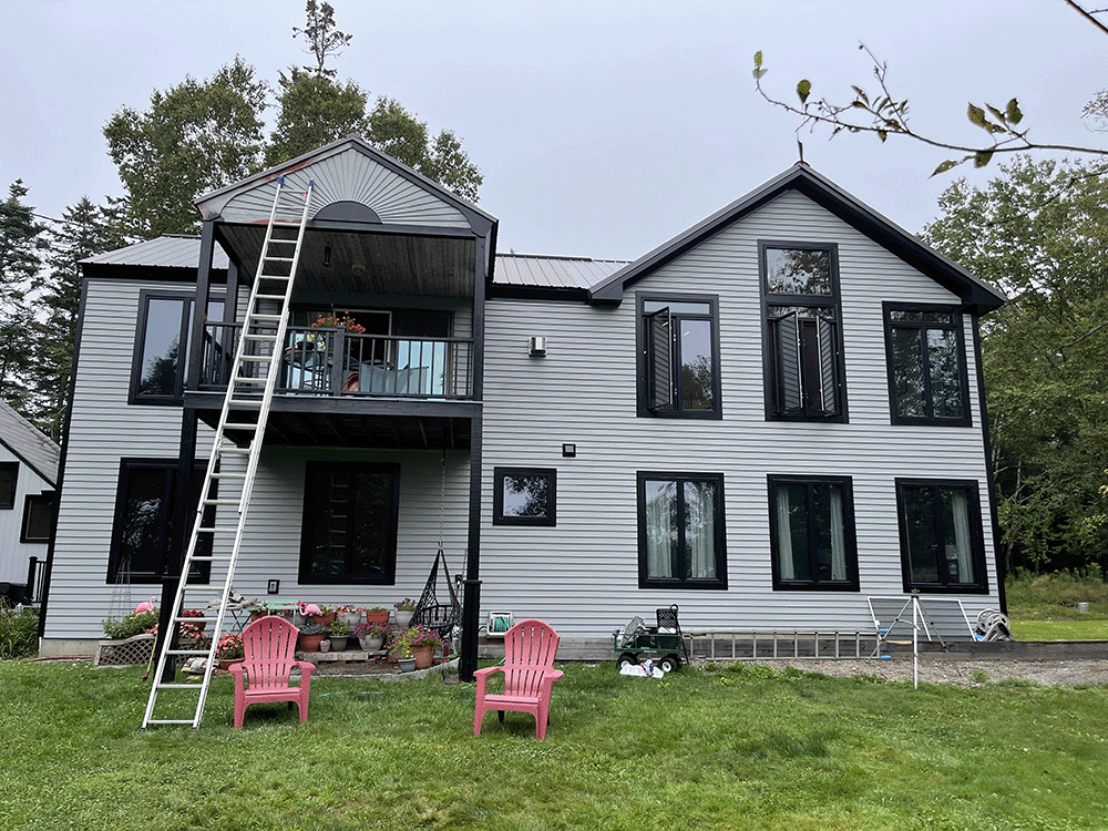 Coastal Maine roofing project