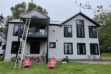 Coastal Maine roofing project