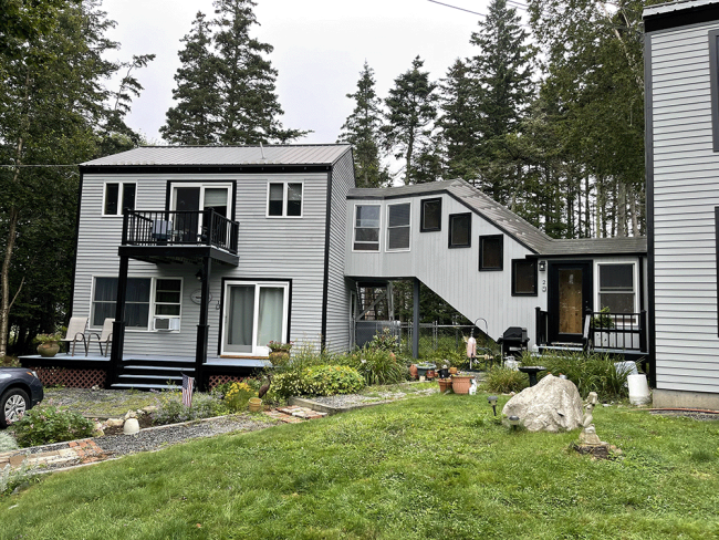 Maintained existing stairway that must remain for permit purposes.